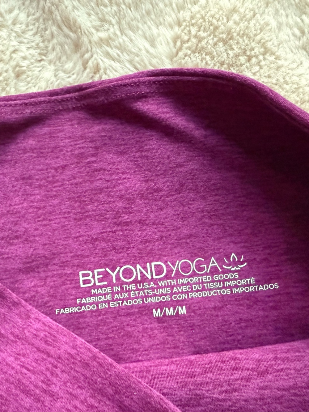 NWT Beyond Yoga Spacedye Caught In The Midi Legging Aubergine Beet Size M - Picture 11 of 13